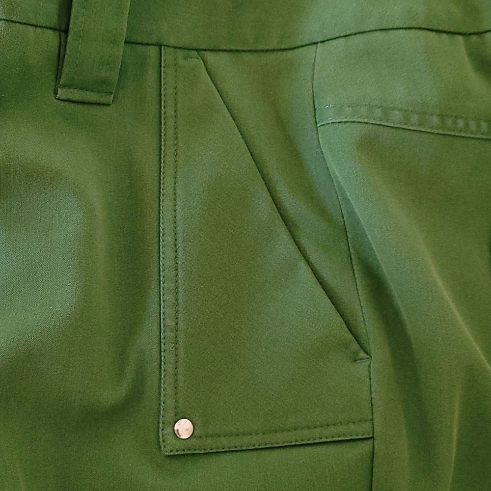 Vintage Kelly Green Saragango Collection  Coutour  Dress Gaucho  Pants - Picture 5 of 11